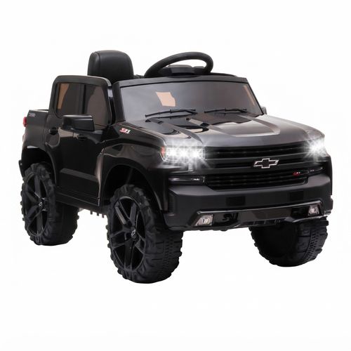 12V Licensed Chevrolet Silverado Truck, Black