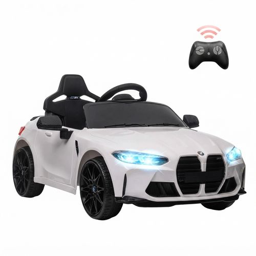 12V Licensed BMW M4 Ride-On Car, White