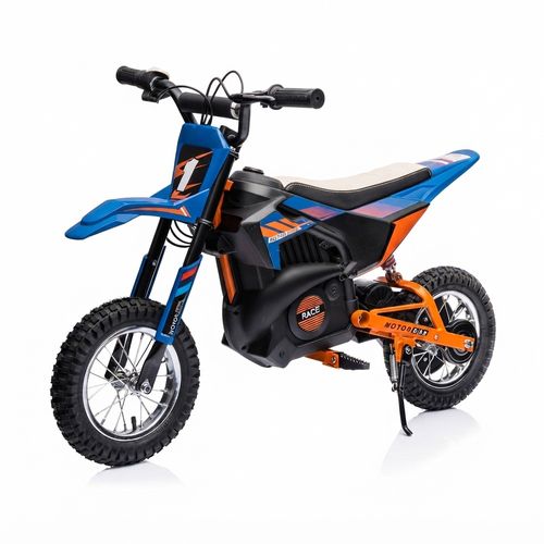 24V Electric Motocross Dirt Bike, Blue